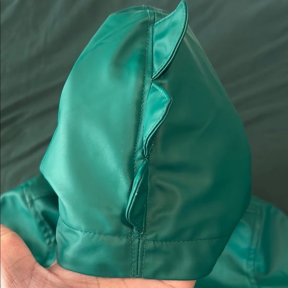 Old Navy Kids' Teal Hooded Raincoat - Picture 4 of 9